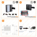 IP65 UL Dlc 80W LED Shoe Box Parking Lot Light